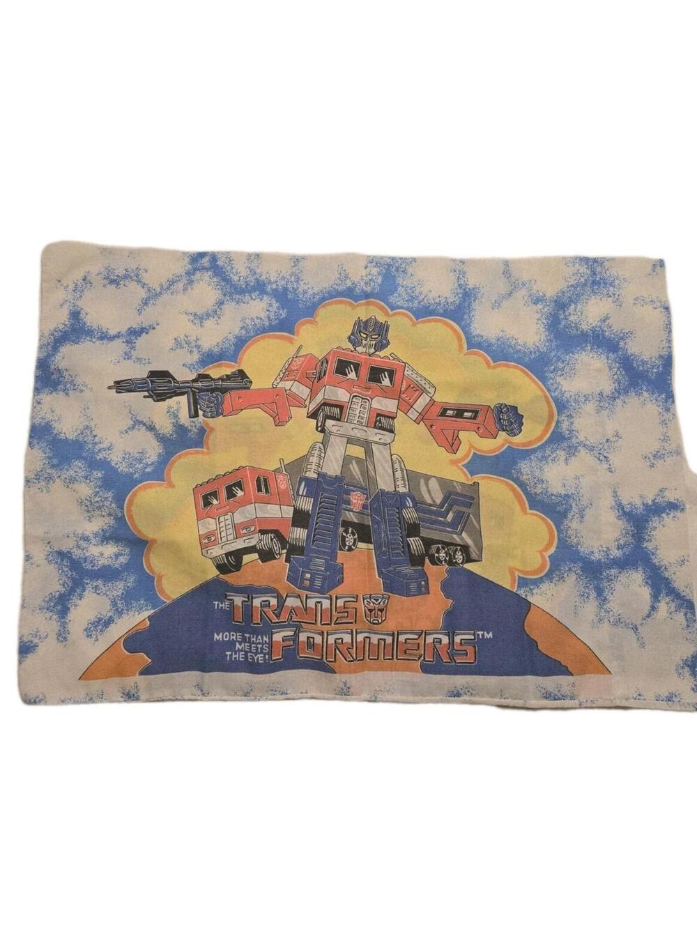 Vintage 1984 Transformers Set Of 2 Pillowcase – G1 Optimus Prime Hasbro